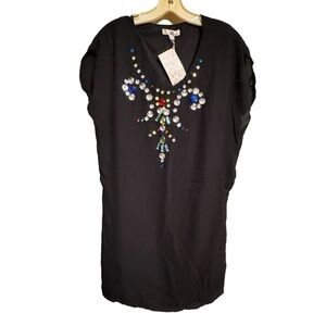 YA Los Angeles Embellished Black Dress nwt‎